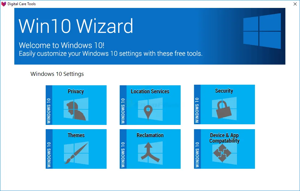 Win10 Wizard Ảnh chụp màn hình 1