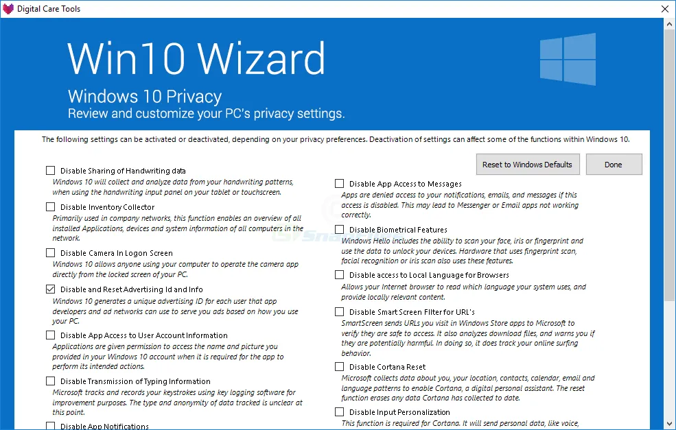 Win10 Wizard Ảnh chụp màn hình 2