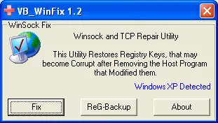 WinSock XP Fix Ảnh chụp màn hình 1