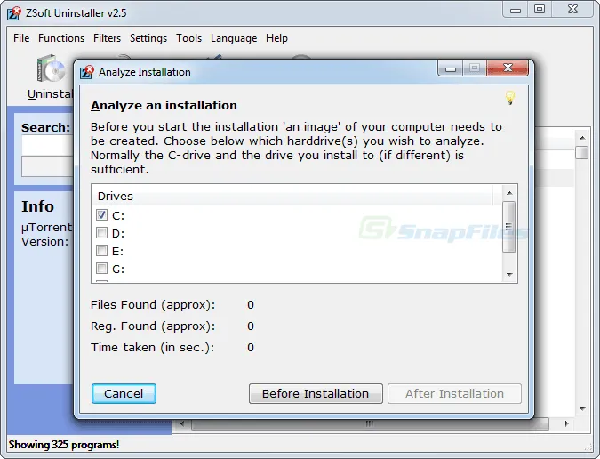 ZSoft Uninstaller Ảnh chụp màn hình 2